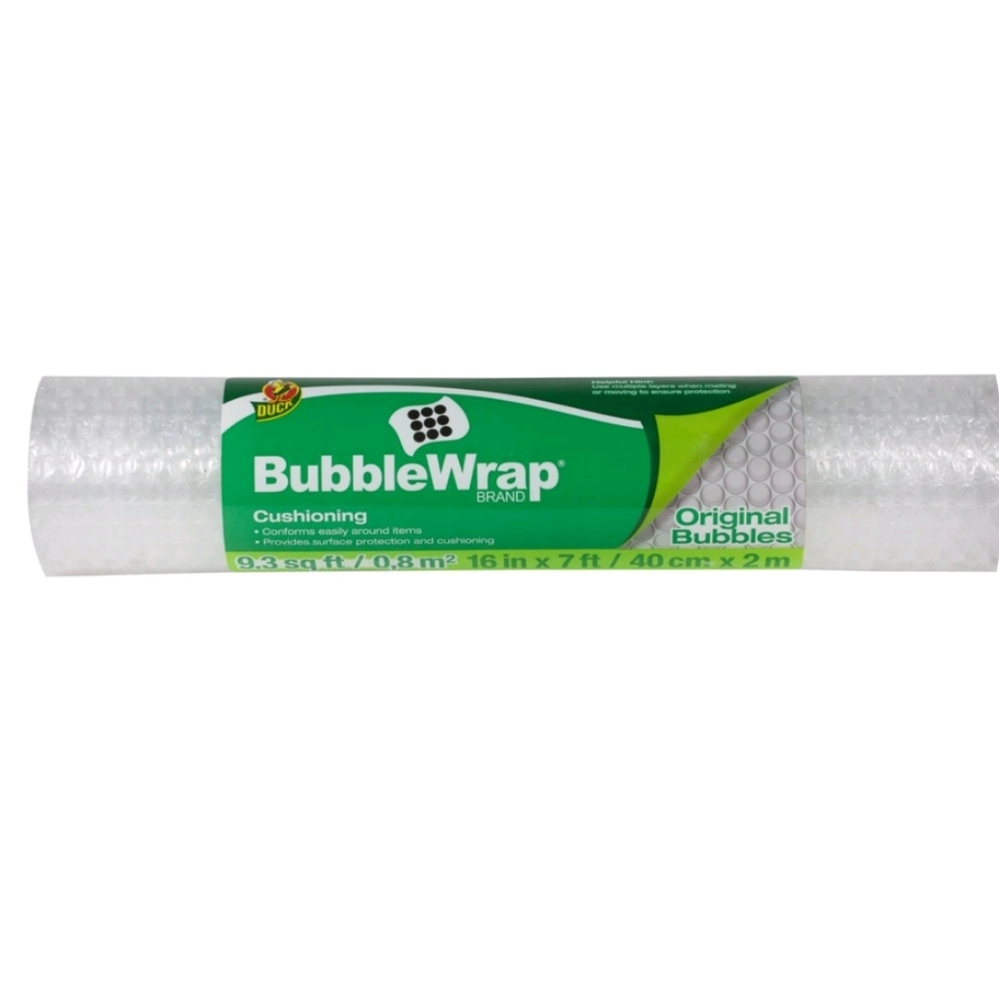 16"x7' Cushioning Duck Bubble Wrap - Clear